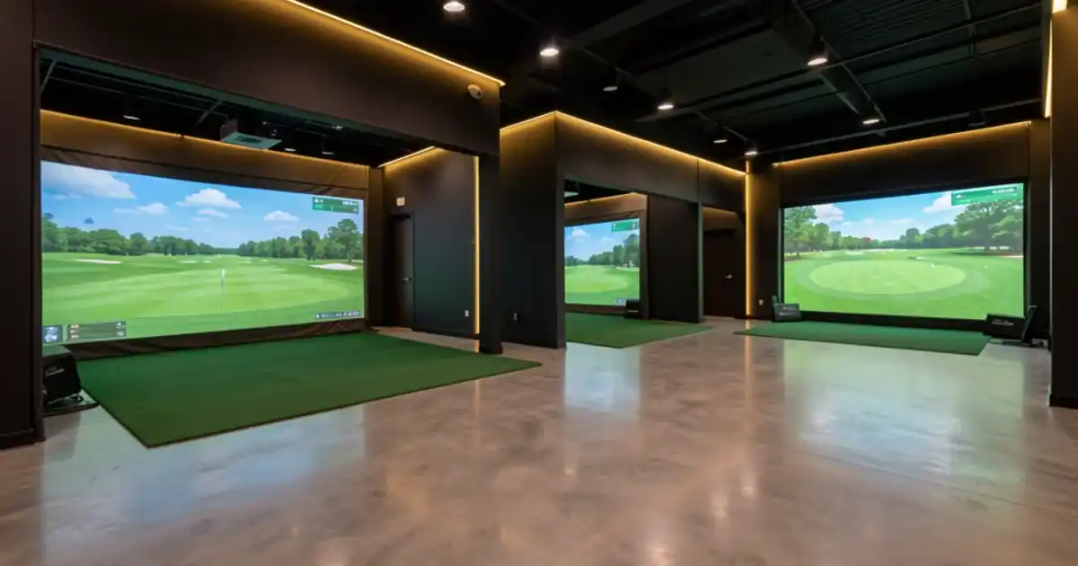 Commercial golf simulator market brief post Open 2026 — venue trends, pricing data, key players like GOLFZON TrackMan Uneekor Full Swing, and franchise intelligence for Five Iron TeeGo Another Nine in the indoor golf business landscape
