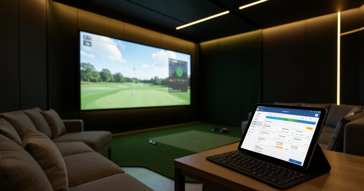 Sim venue marketing playbook 2026 — Google Ads, social media, local SEO, league marketing, and referral programs for driving traffic to commercial golf sim venues and driving range businesses